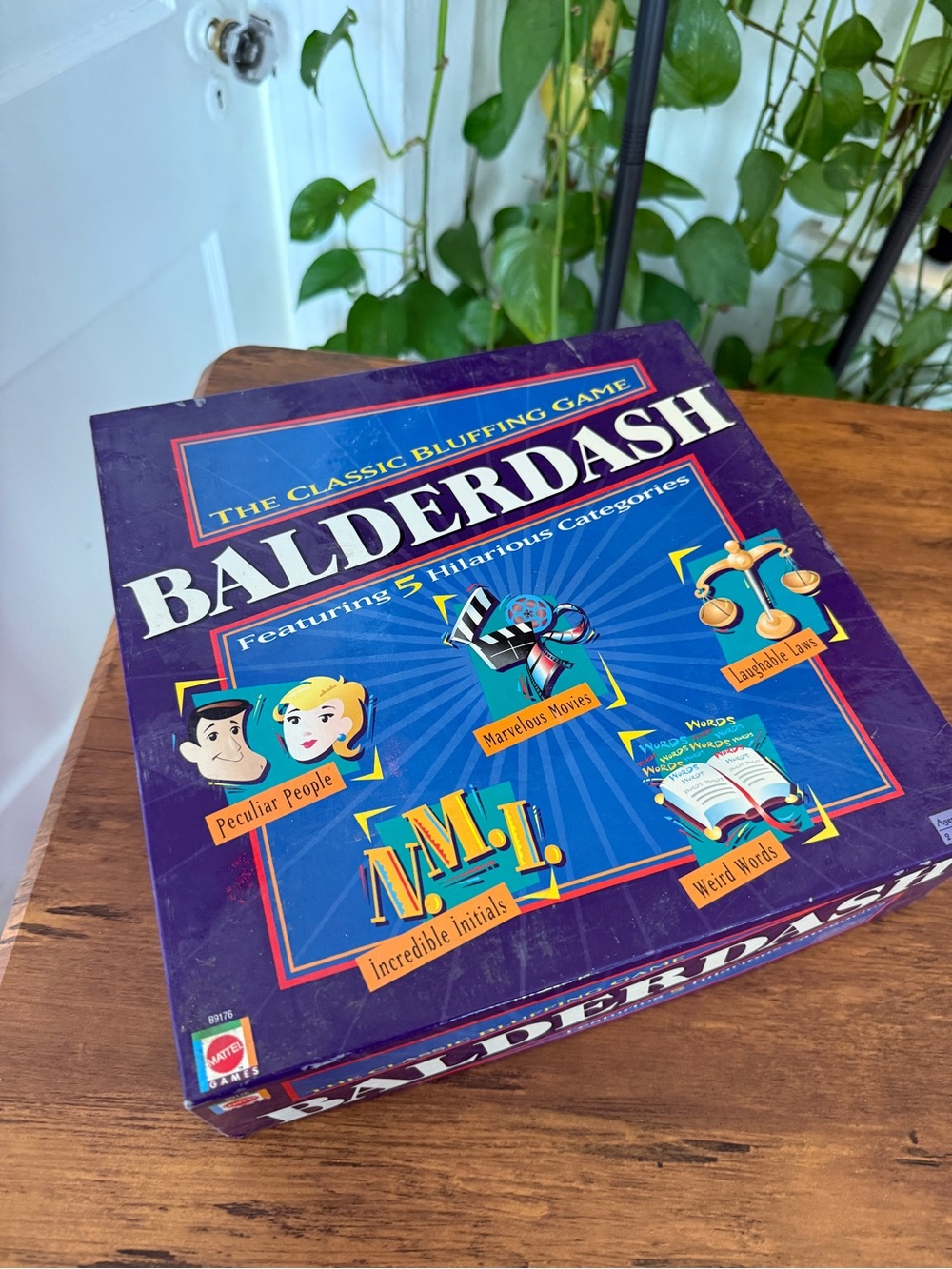 Mattel Balderdash Party Game - Purple Box